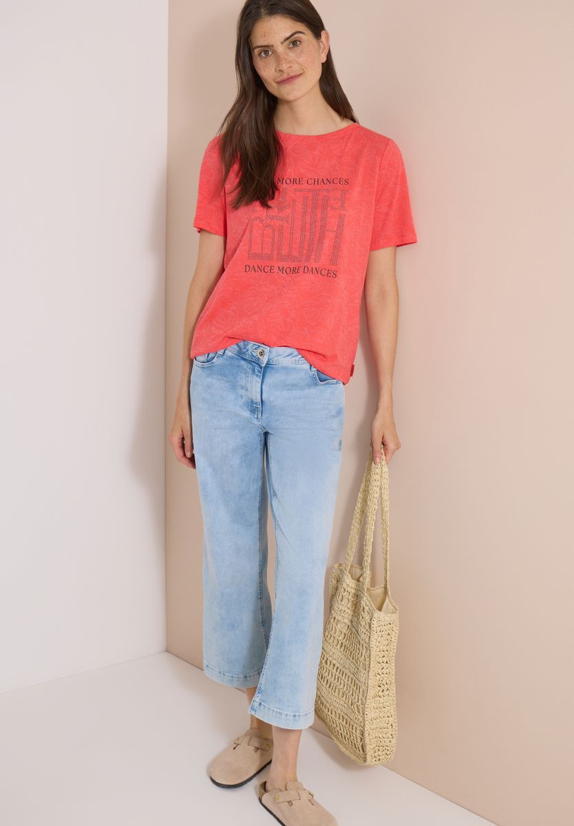 T-Shirt in Ausbrenner-Optik