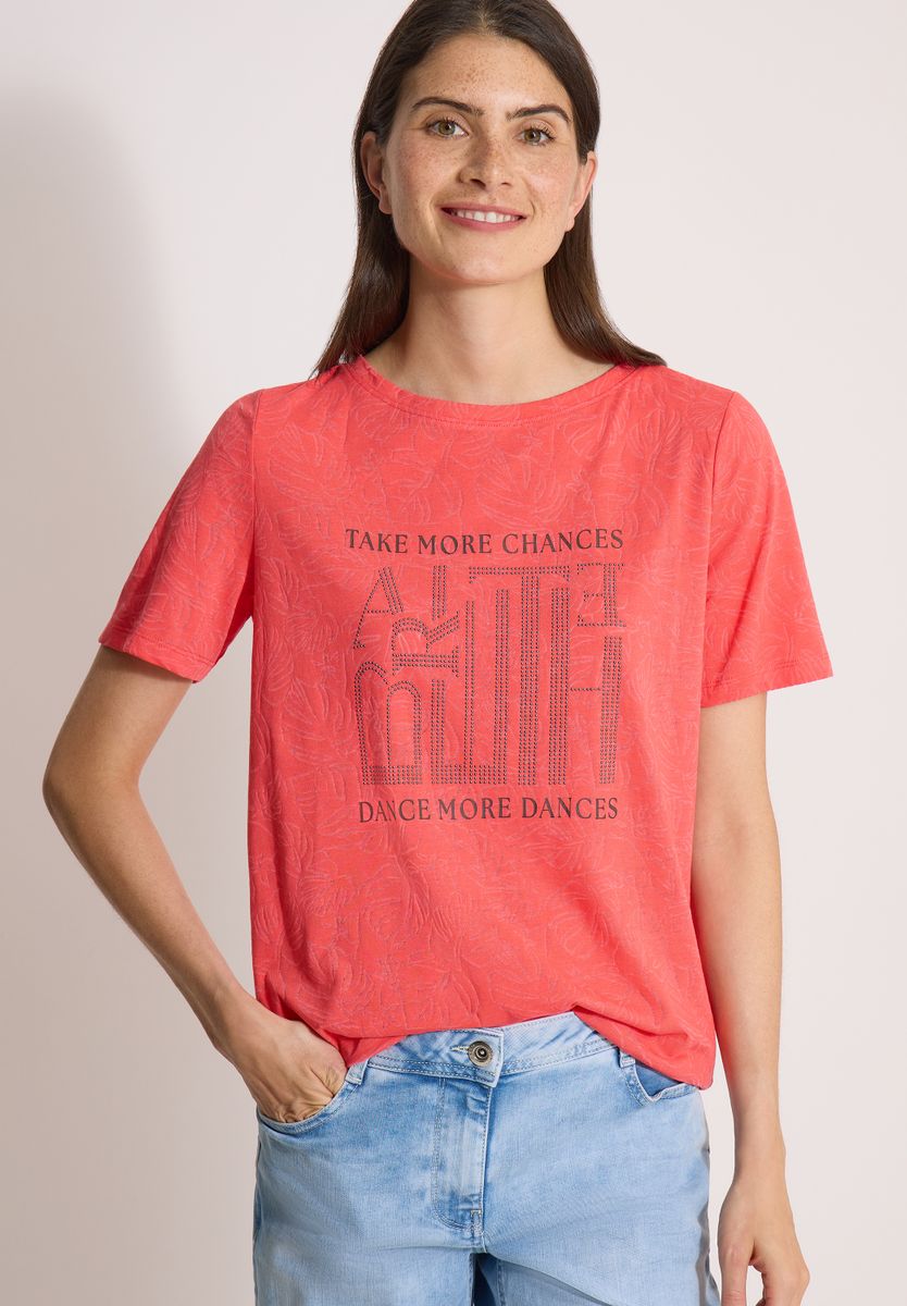 T-Shirt in Ausbrenner-Optik