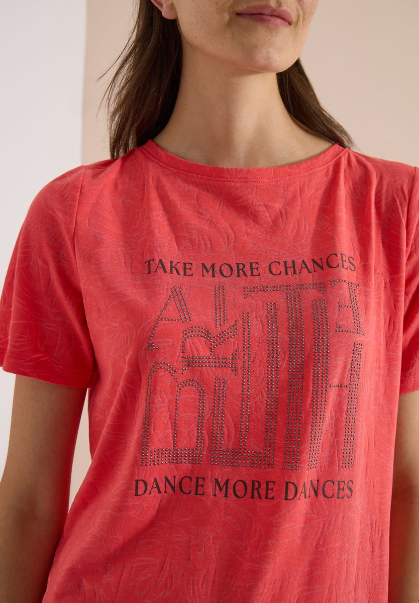 T-Shirt in Ausbrenner-Optik