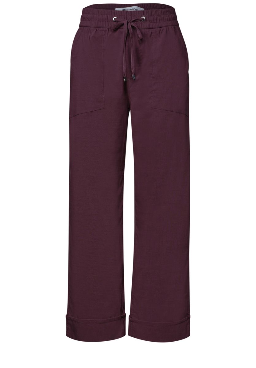 Straight Leg Hose im Casual Fit mit Turn-Up