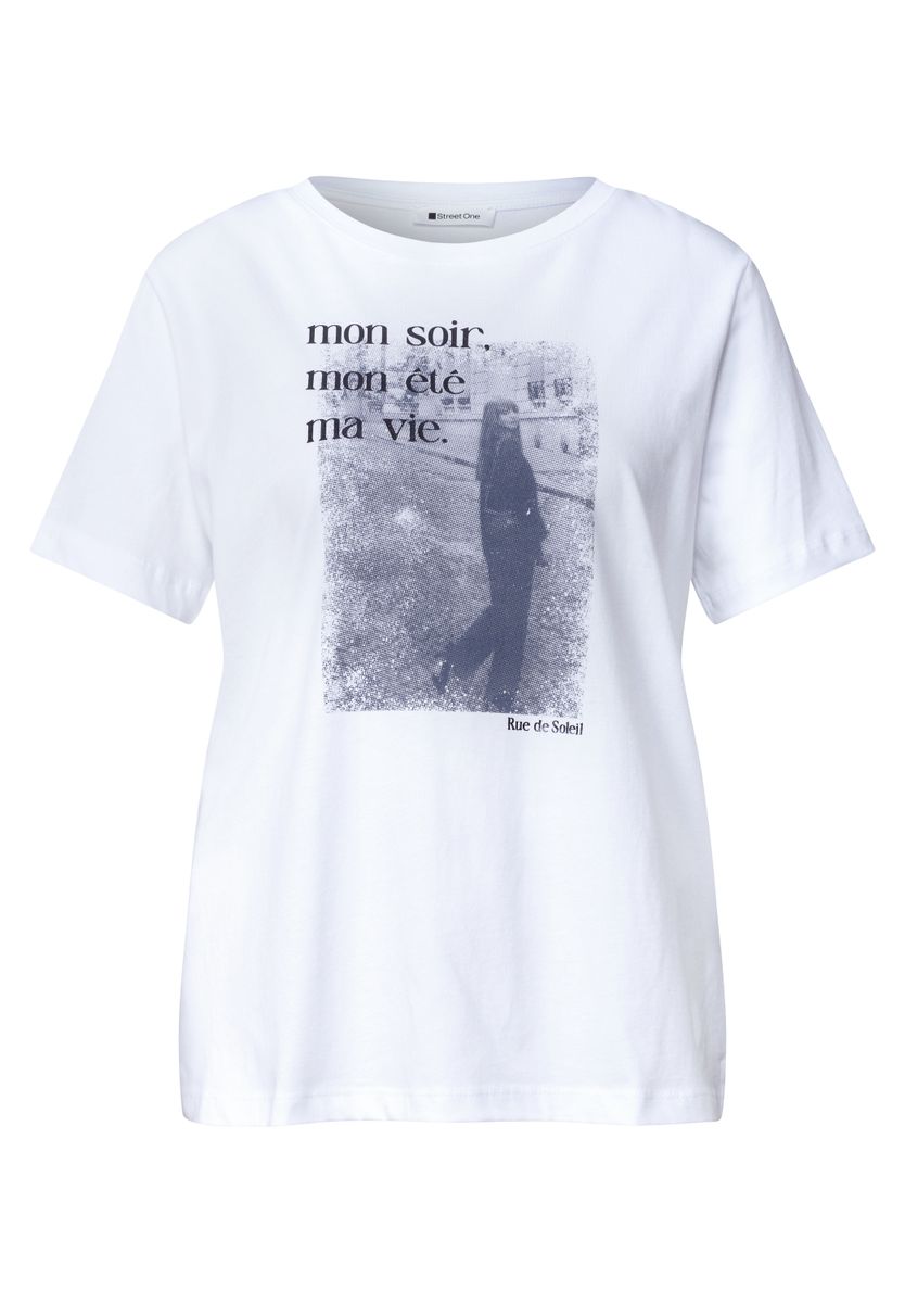 T-Shirt mit Rundhals und Fotoprint