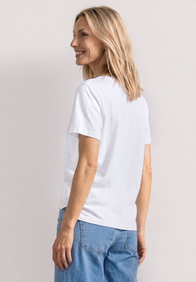 T-Shirt mit Rundhals und Fotoprint