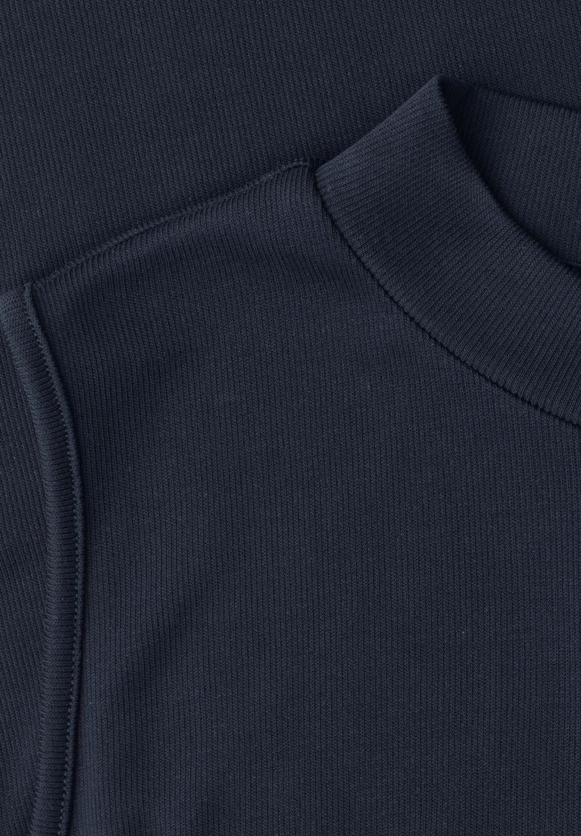 Top im Silk-Look mit Turtle Neck