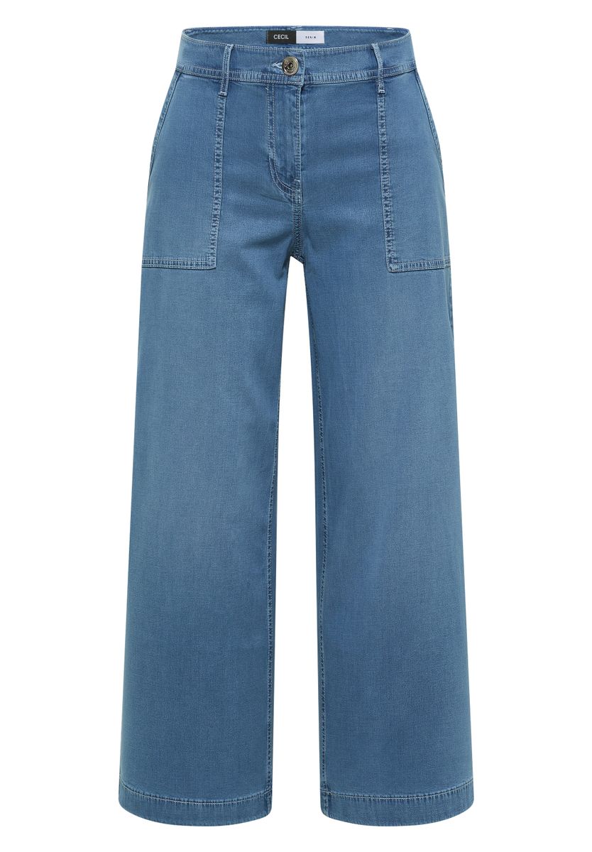 High Waist Wide Leg Jeans im Loose Fit