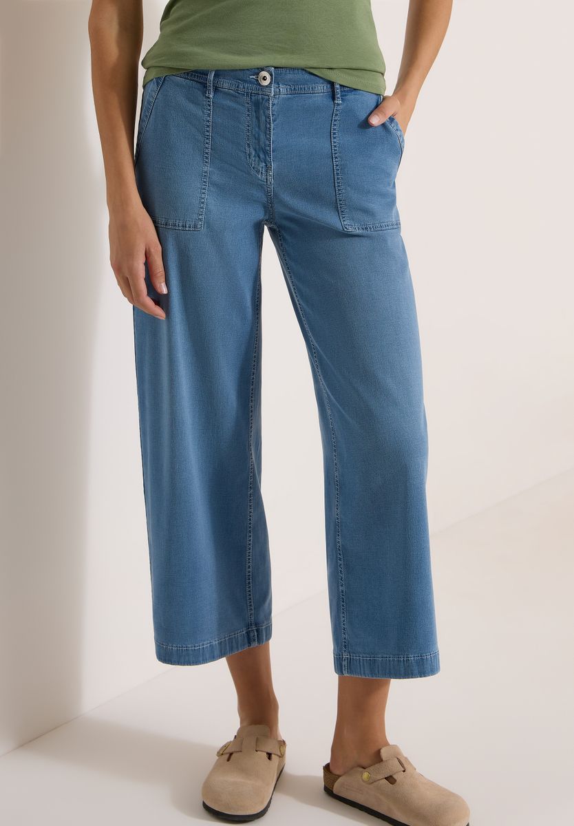 High Waist Wide Leg Jeans im Loose Fit