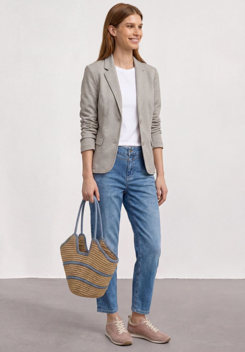 Basic Piqué Blazer