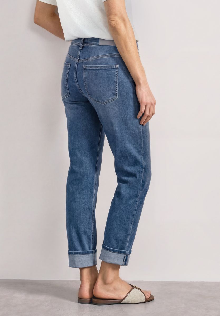 Straight Leg Jeans im Casual Fit mit Turn-Up