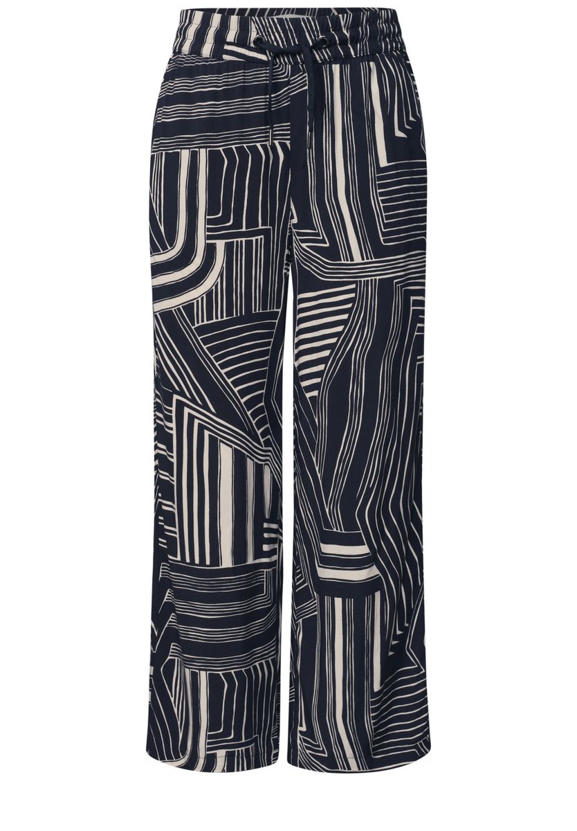 7/8 High Waist Culotte mit Muster