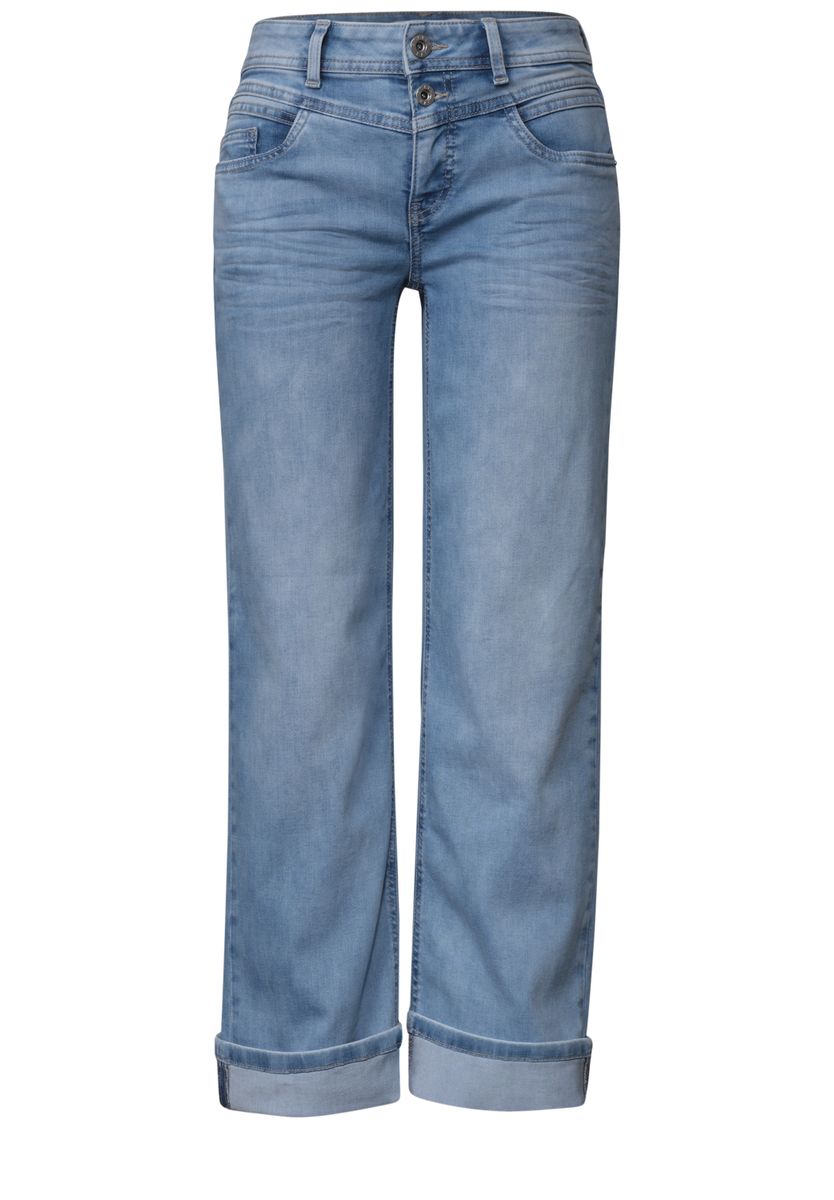 Straight Leg Jeans im Casual Fit mit Turn-Up