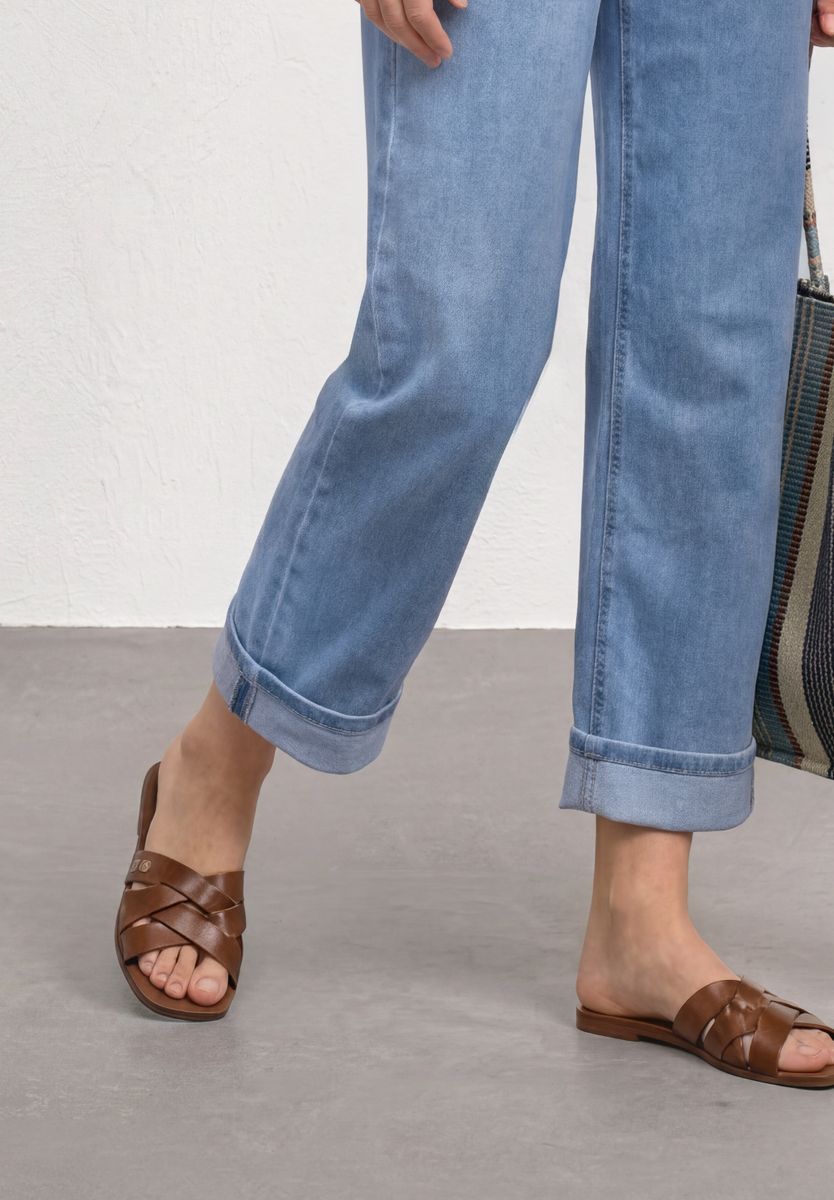 Straight Leg Jeans im Casual Fit mit Turn-Up