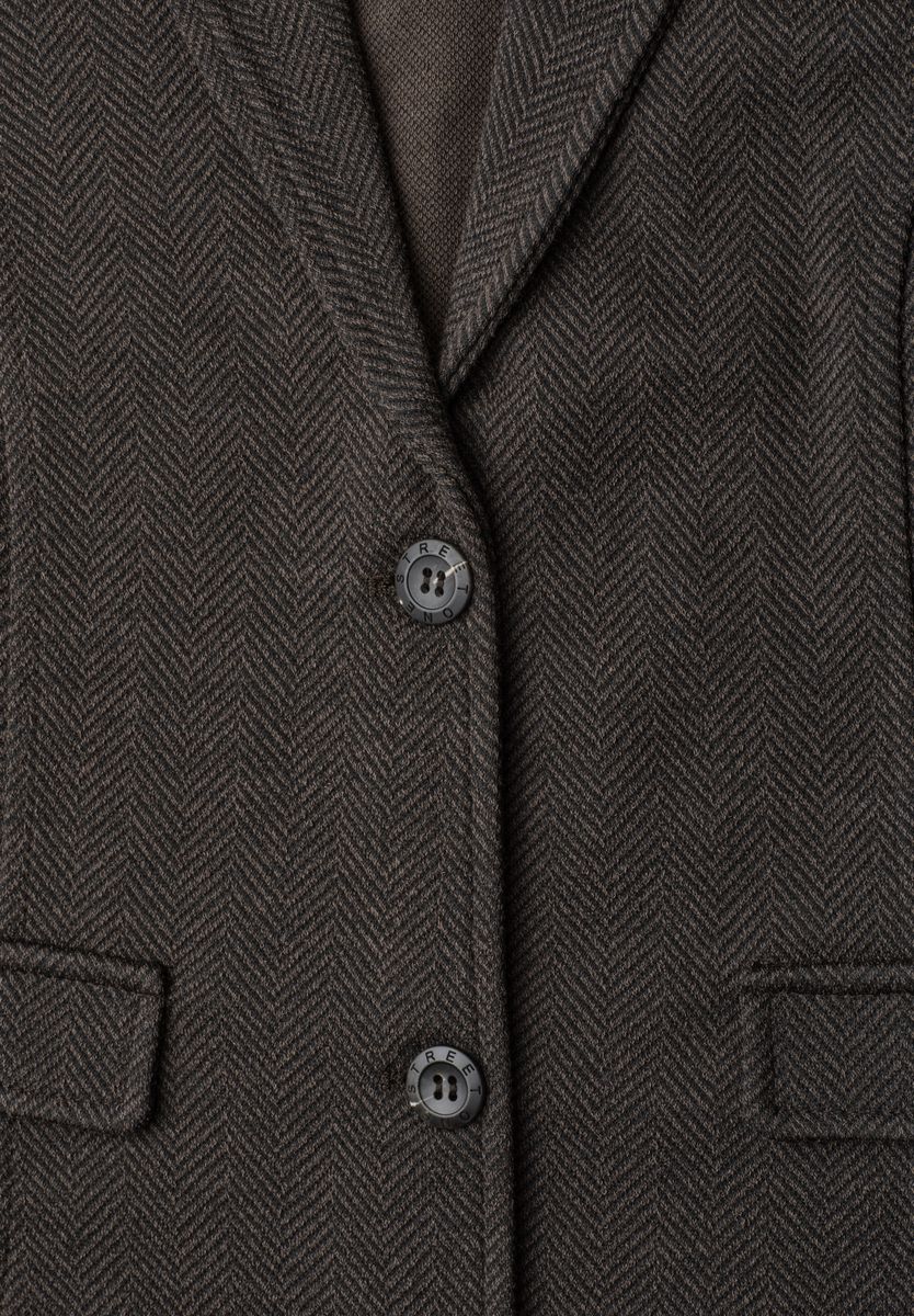 Basic Blazer mit Reverskragen und Dessin