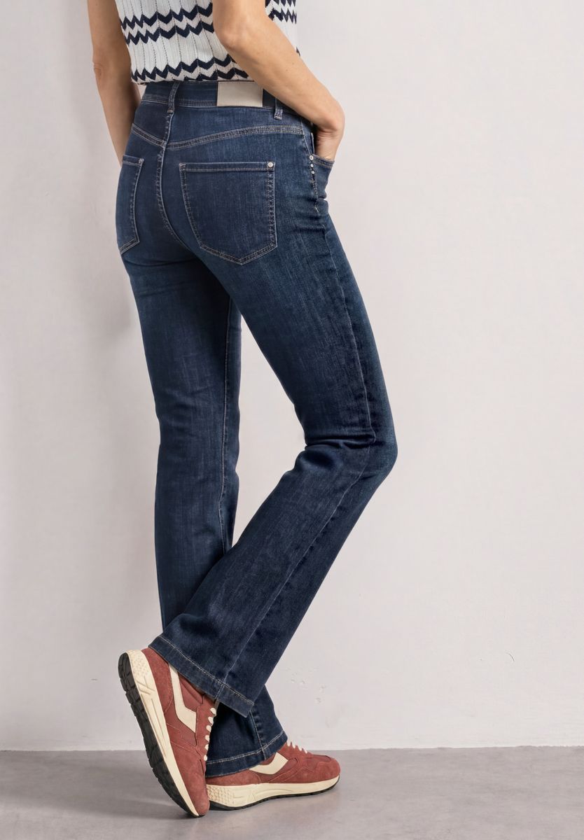 High Waist Bootcut Jeans im Slim Fit