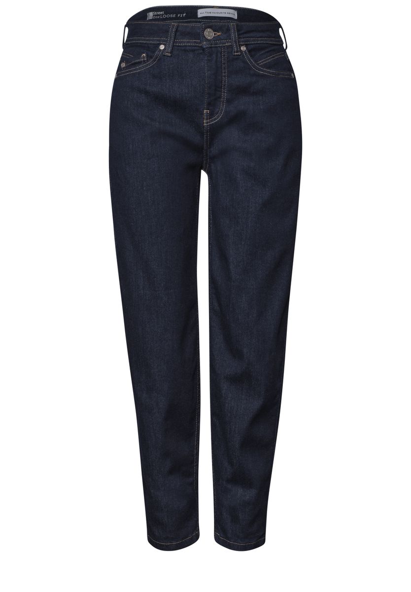 High Waist Barrel Leg Jeans im Loose Fit
