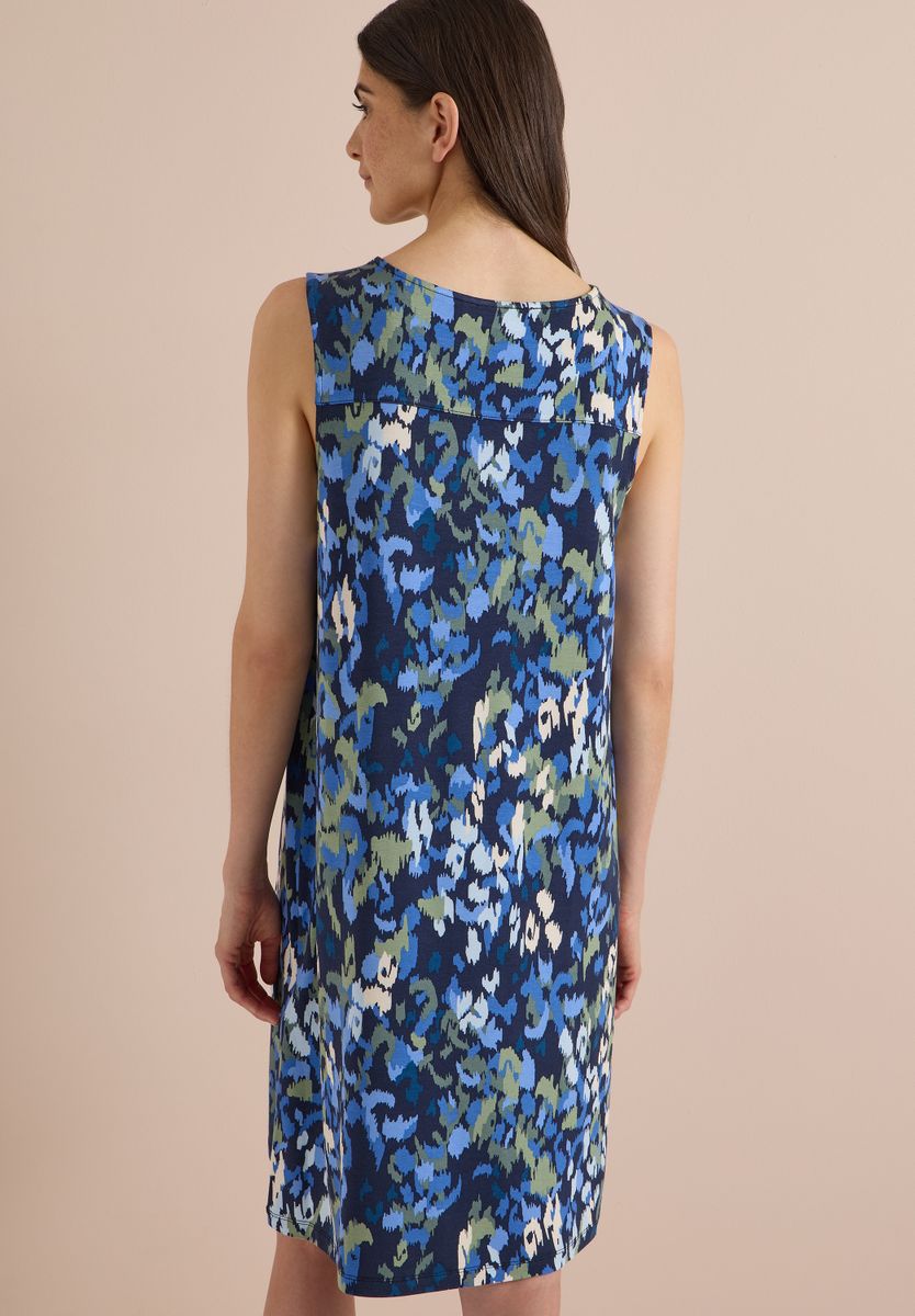 Knielanges Kleid aus Jersey mit Print