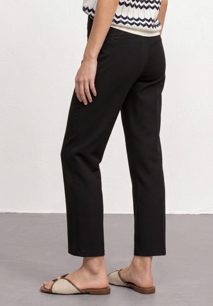 High Waist Straight Leg Hose im Casual Fit