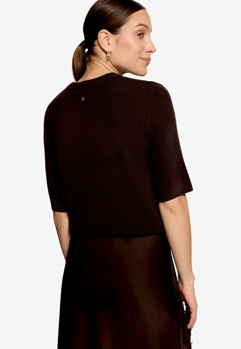 Basic-Strickpullover  kurzarm