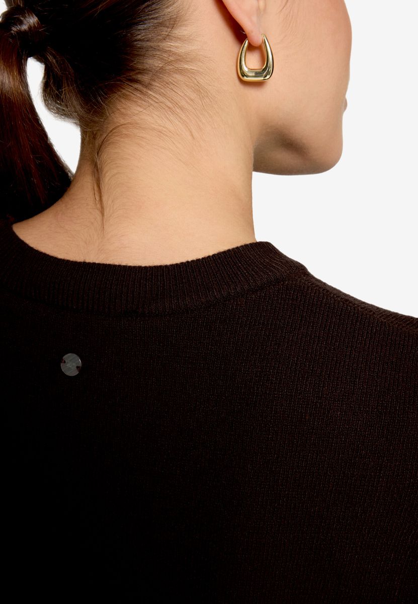 Basic-Strickpullover  kurzarm