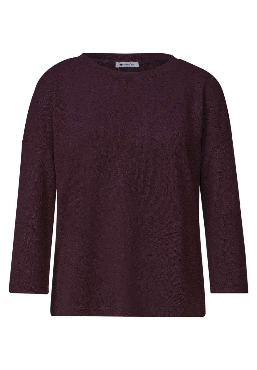 3/4-Arm Shirt in Strick-Optik