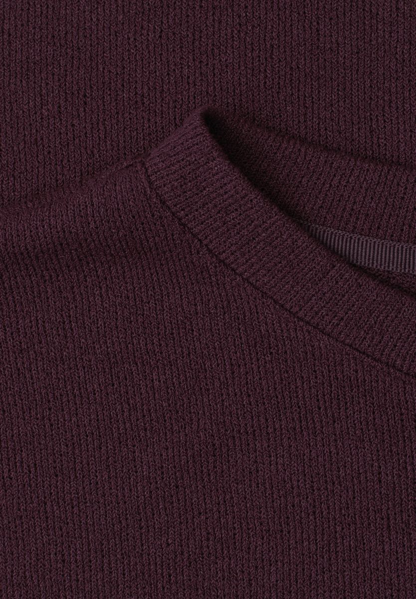 3/4-Arm Shirt in Strick-Optik