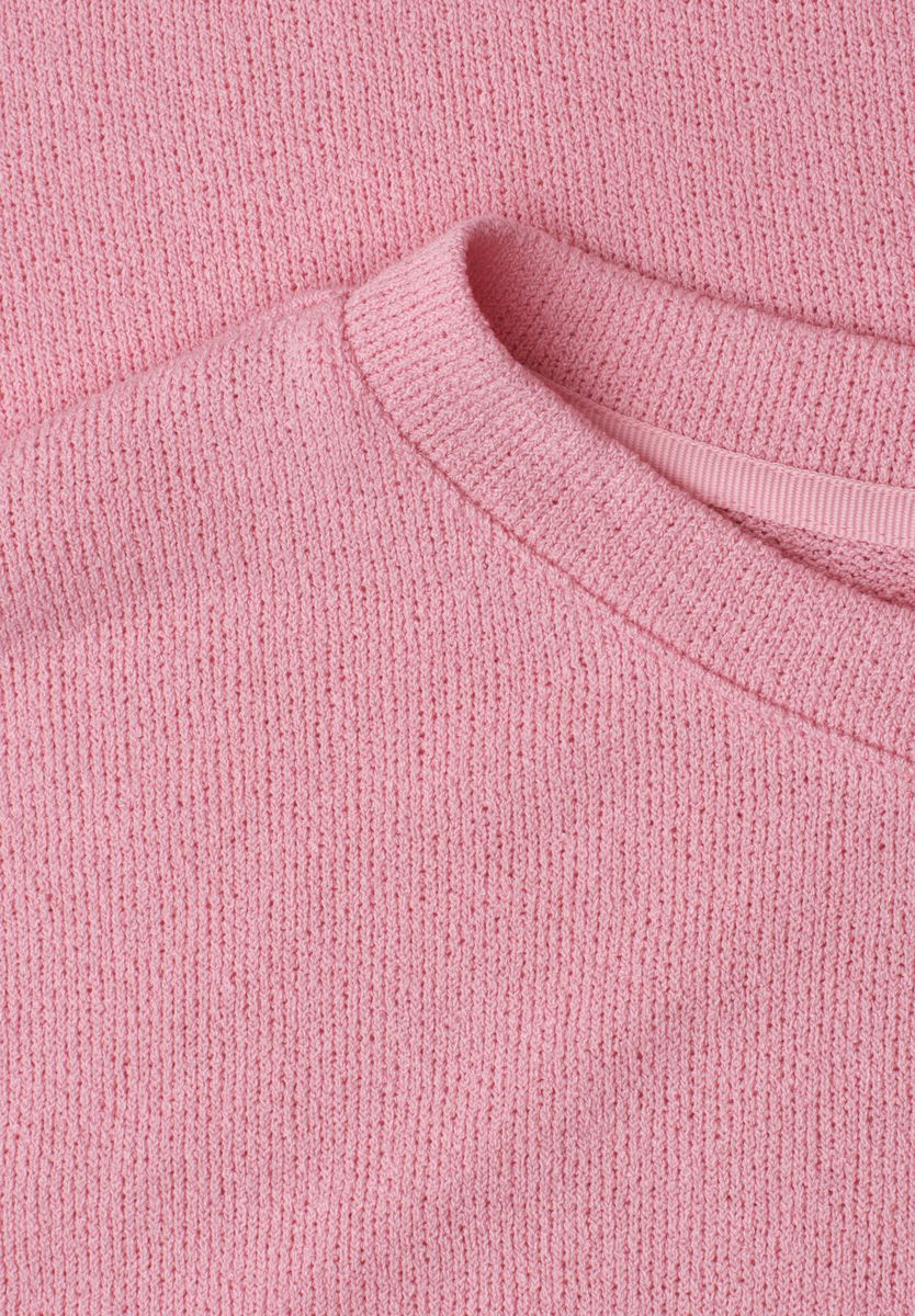 3/4-Arm Shirt in Strick-Optik