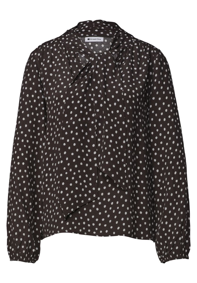 Langarm Bluse mit Schleifendetail