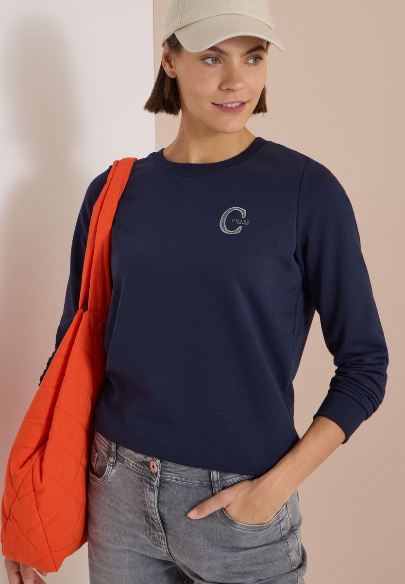 Sweatshirt mit Rundhals und Tunnelzug