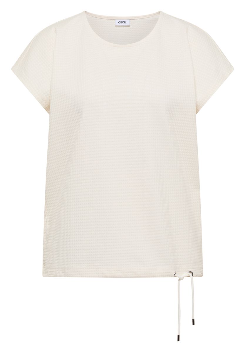 T-Shirt mit Waffel-Struktur