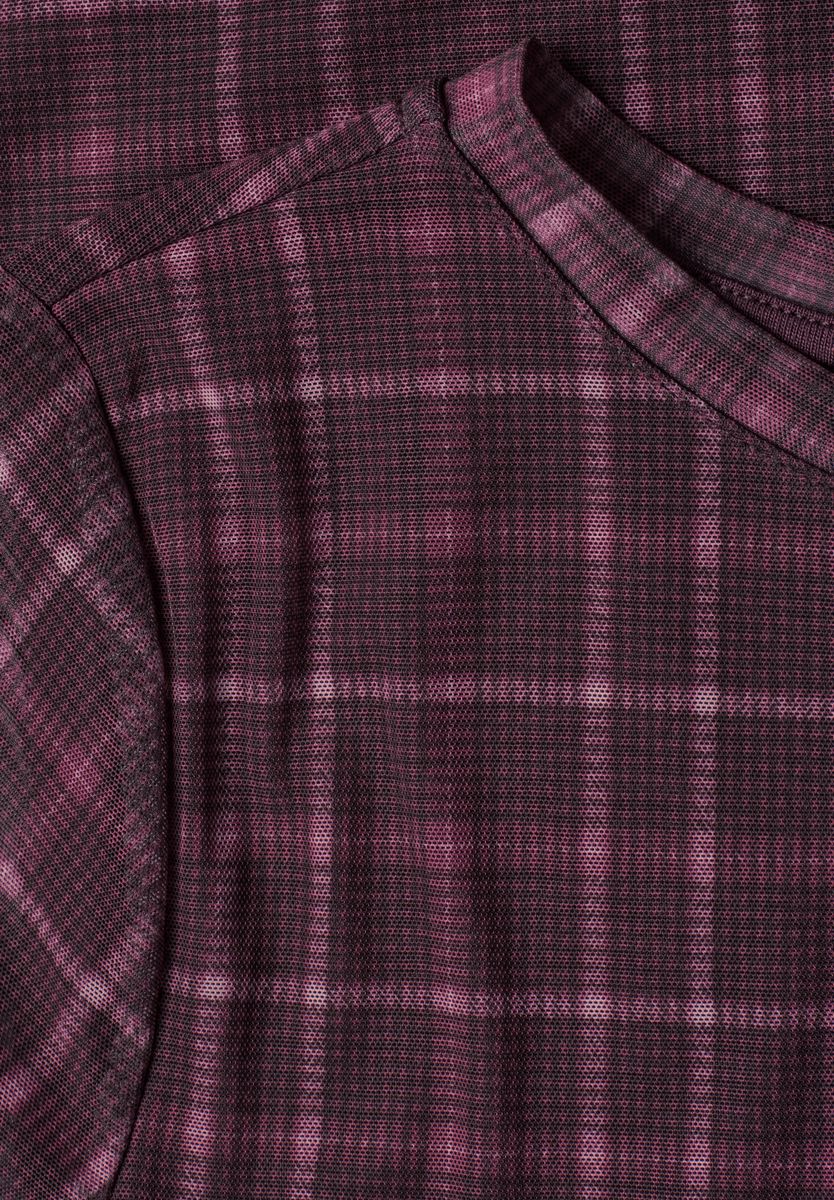 3/4-Arm Shirt aus Mesh mit Print