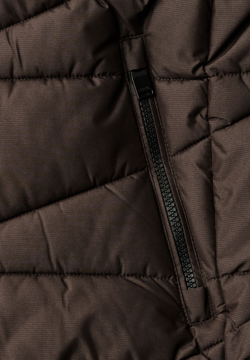 Steppjacke mit Kapuze und Zipper