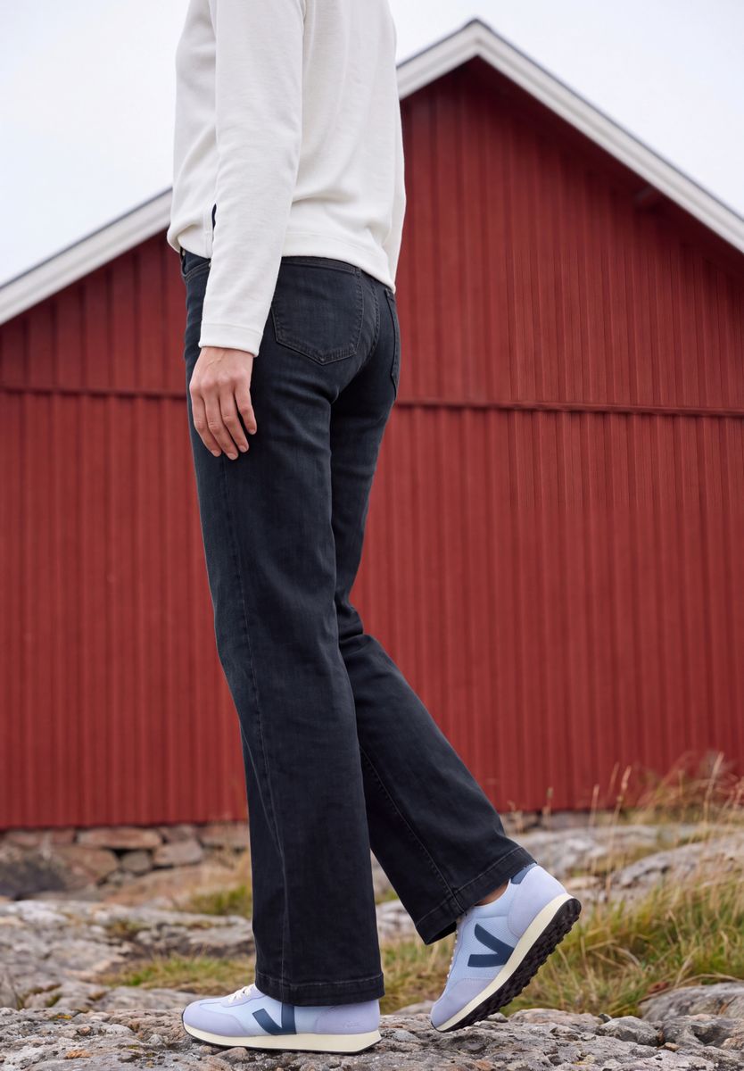 High Waist Wide Leg Jeans im Loose Fit