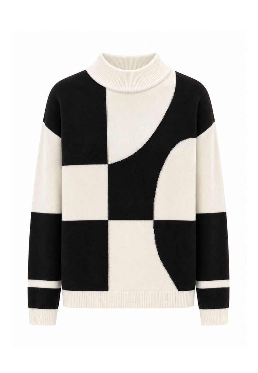 Pulli WILD MOCHA mit Rippbündchen