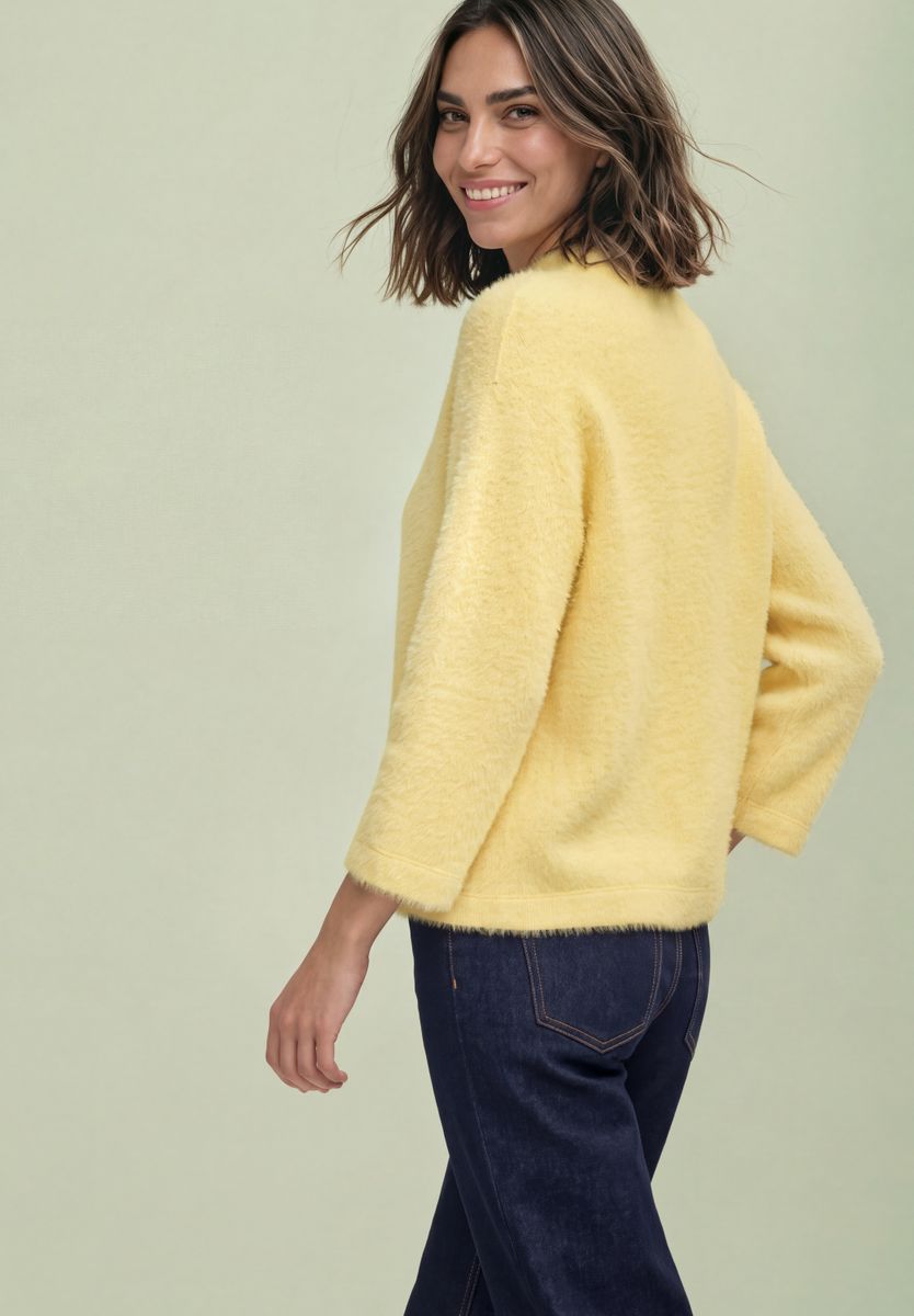 3/4-Arm Shirt mit Turtle Neck