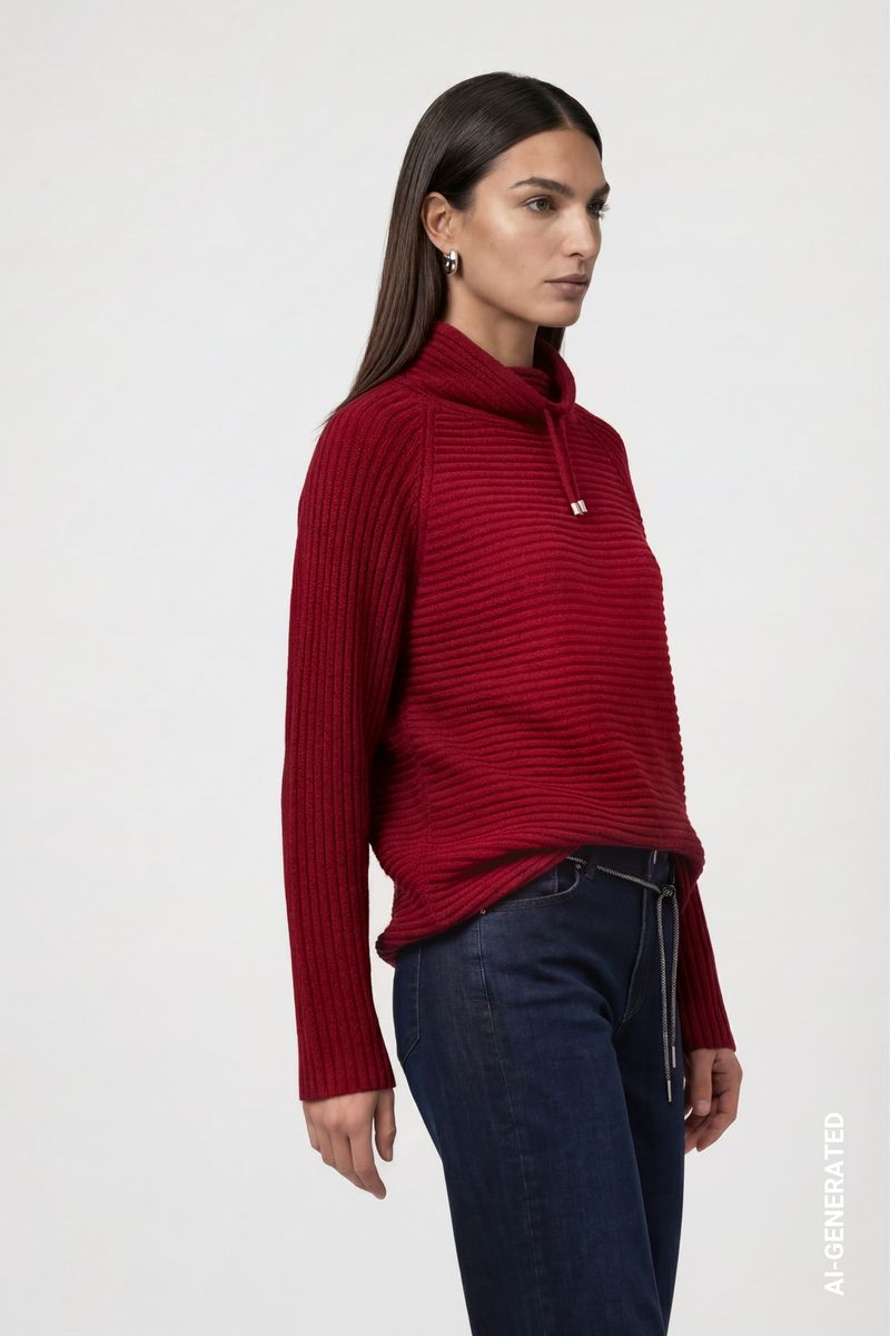 Pullover mit Rippenstruktur