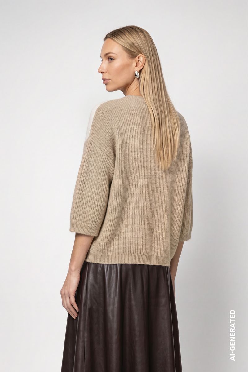 Strickpullover mit Intarsie-Design