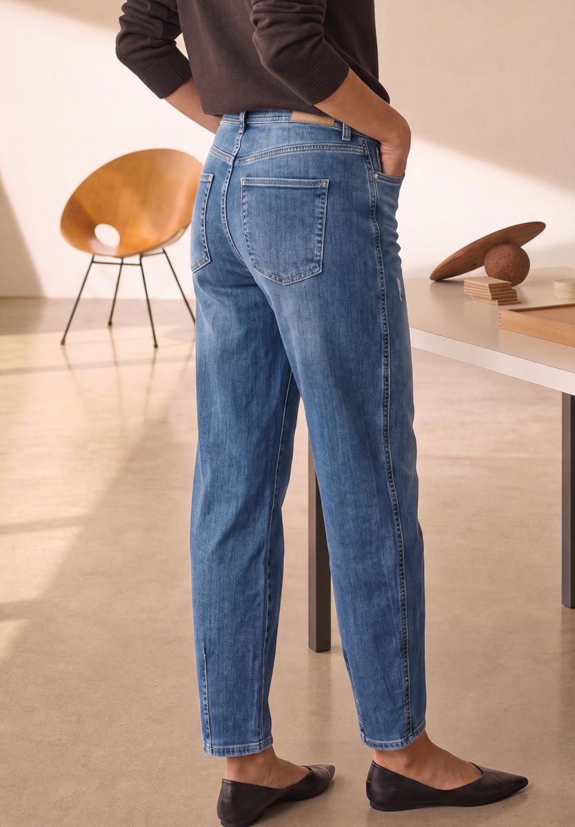Relaxed Barrel Leg Jeans im Loose Fit