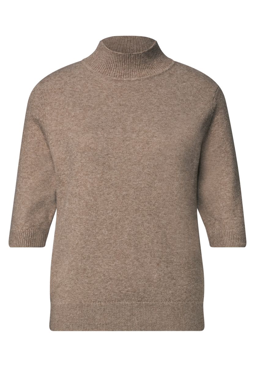 Kurzarm Pullover mit Turtle Neck