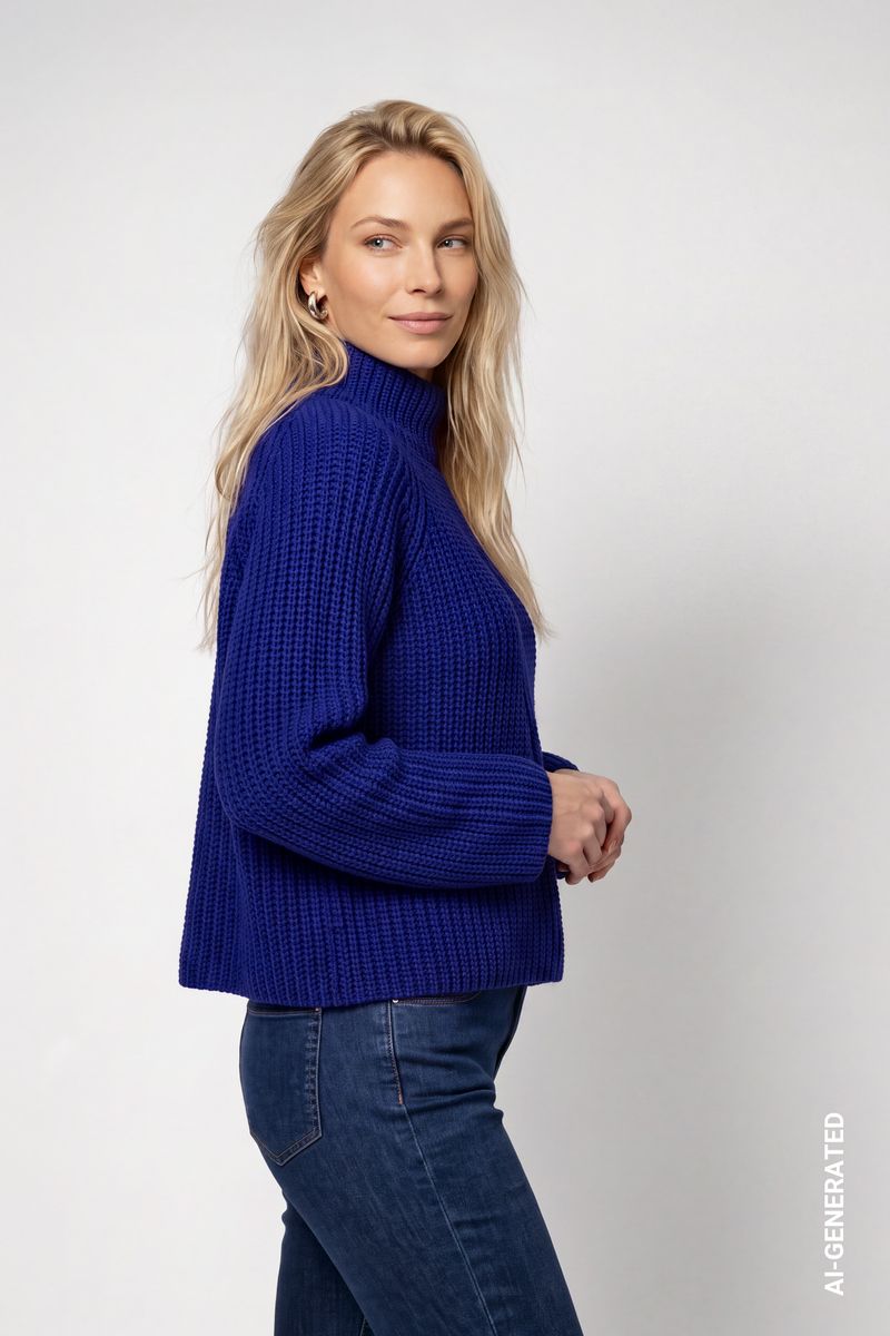 Strickpullover aus Chenillegarn