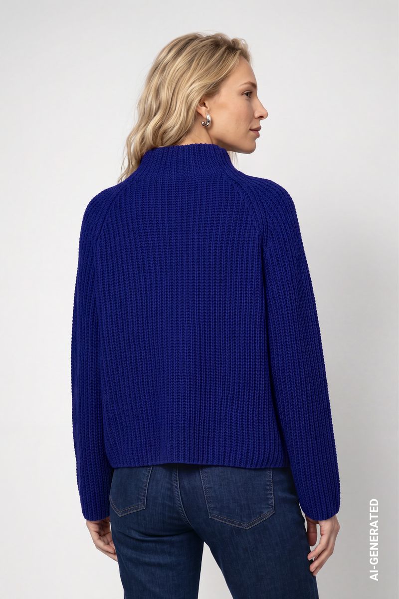 Strickpullover aus Chenillegarn