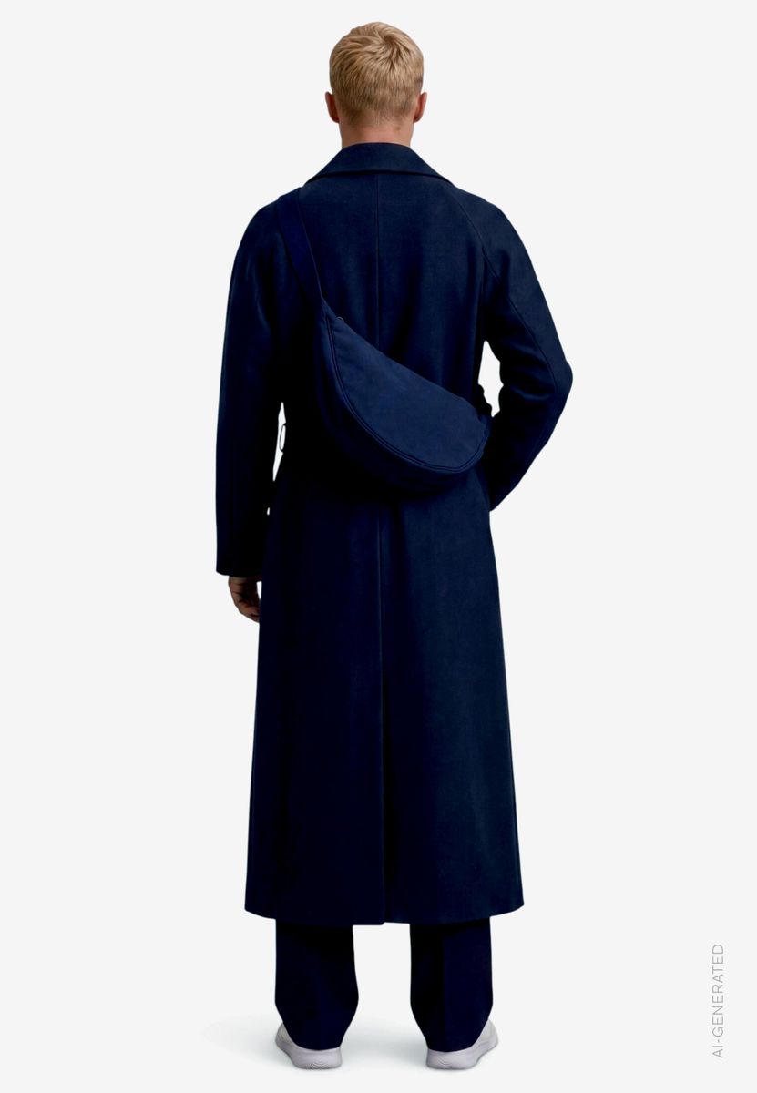 Herren Trenchcoat lang mit Bindegürtel