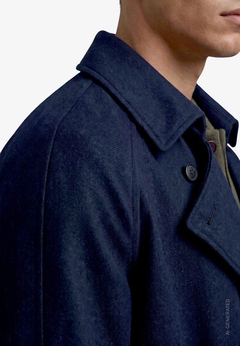 Herren Trenchcoat lang mit Bindegürtel