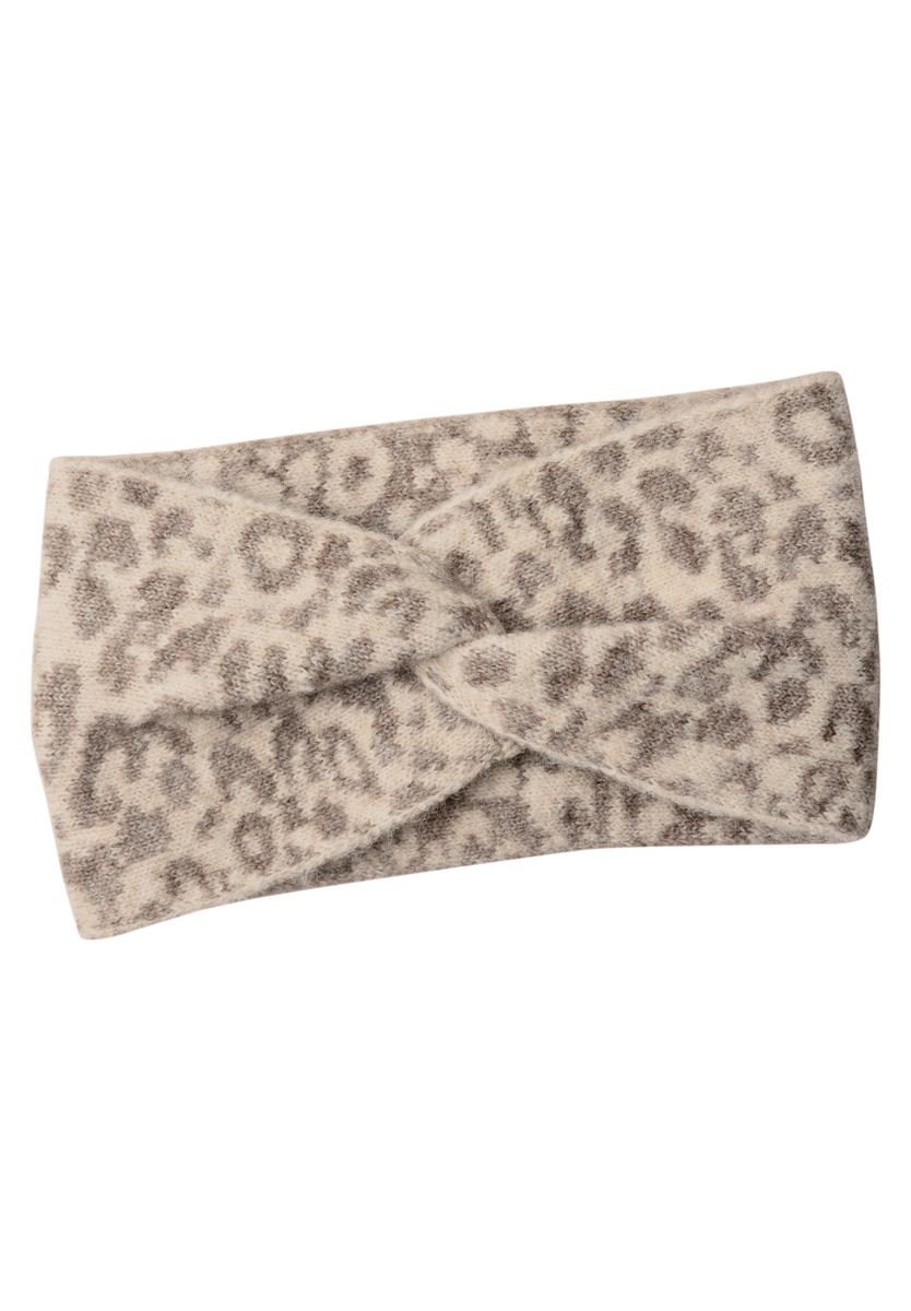 Jacquard Stirnband mit Leo-Muster