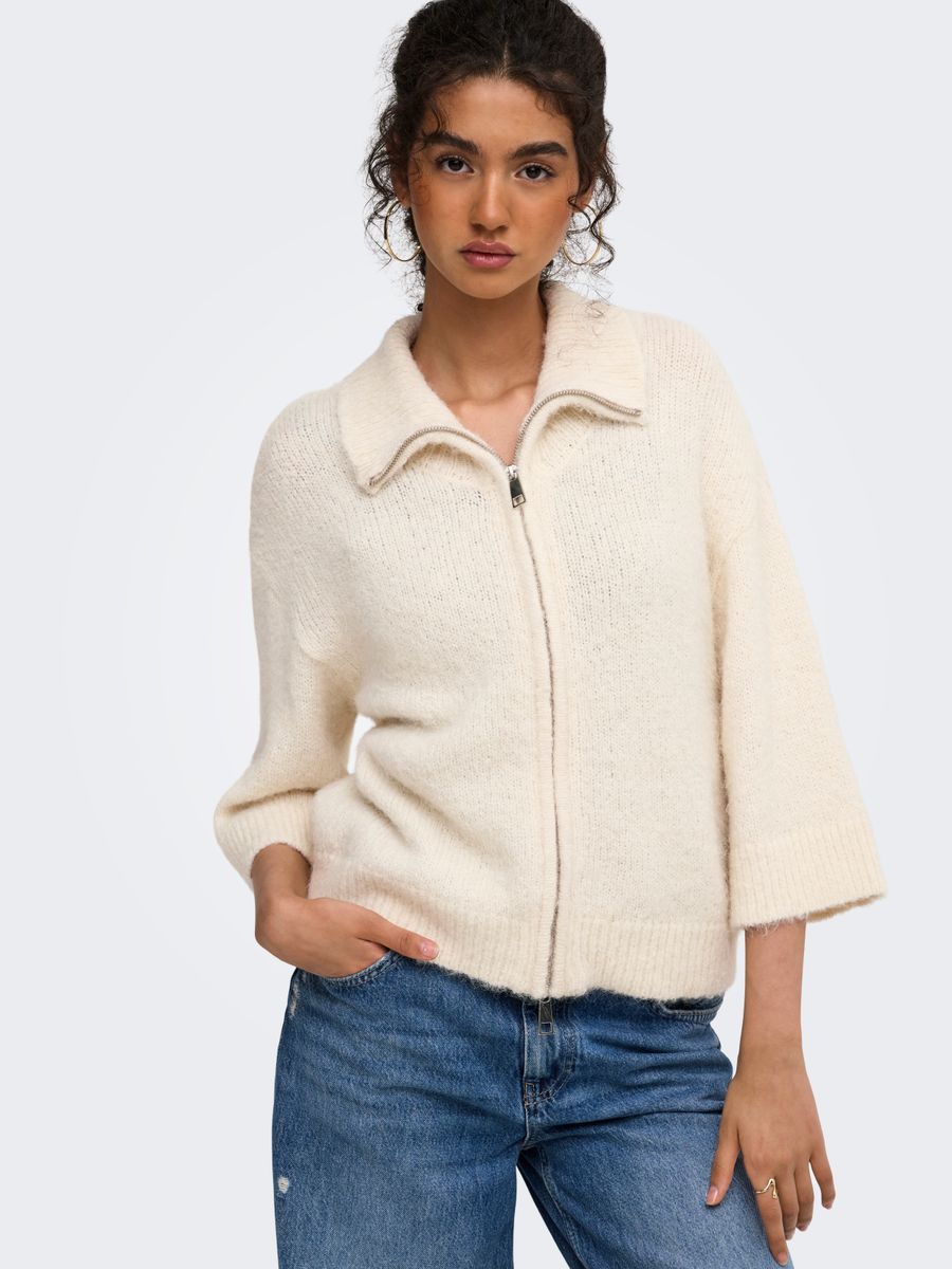 ONLMAGGIE 3/4 WIDE ZIP CARDI CC KNT
