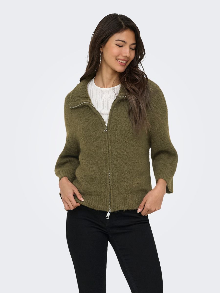 ONLMAGGIE 3/4 WIDE ZIP CARDI CC KNT