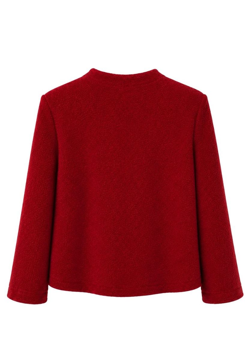 Leichtjacke ROUGE CONTRAST mit aufgesetzten Taschen
