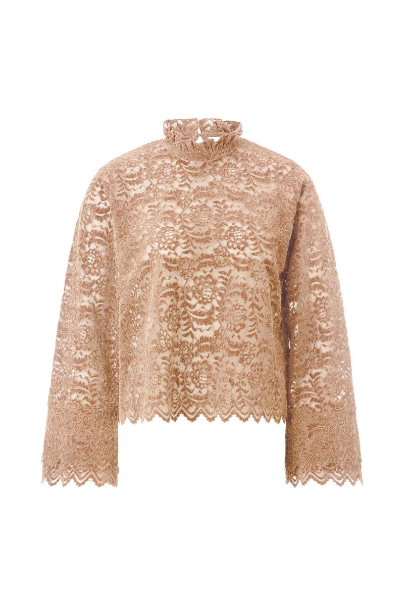 Velour Lace Blouse