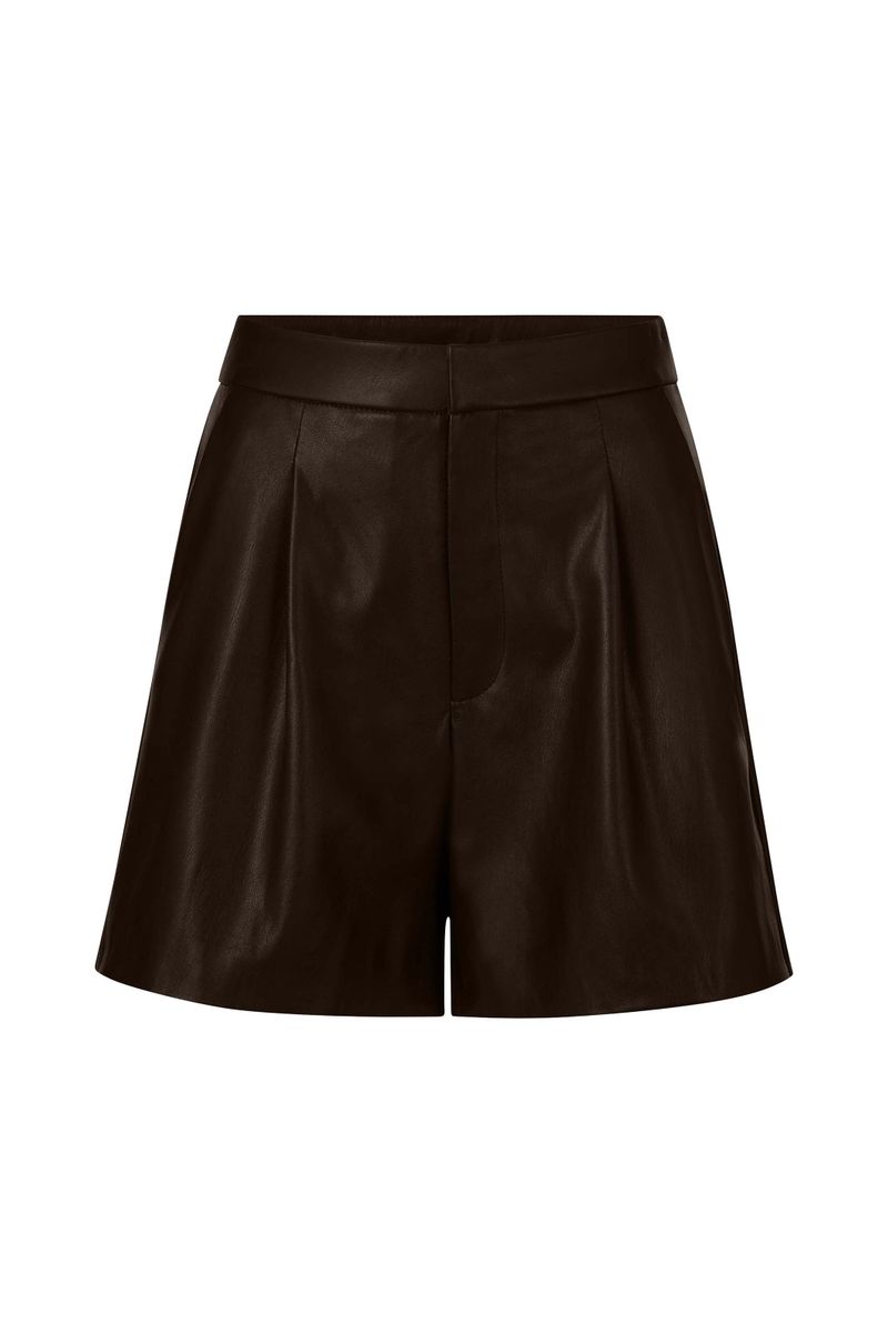 Fake Leather Shorts