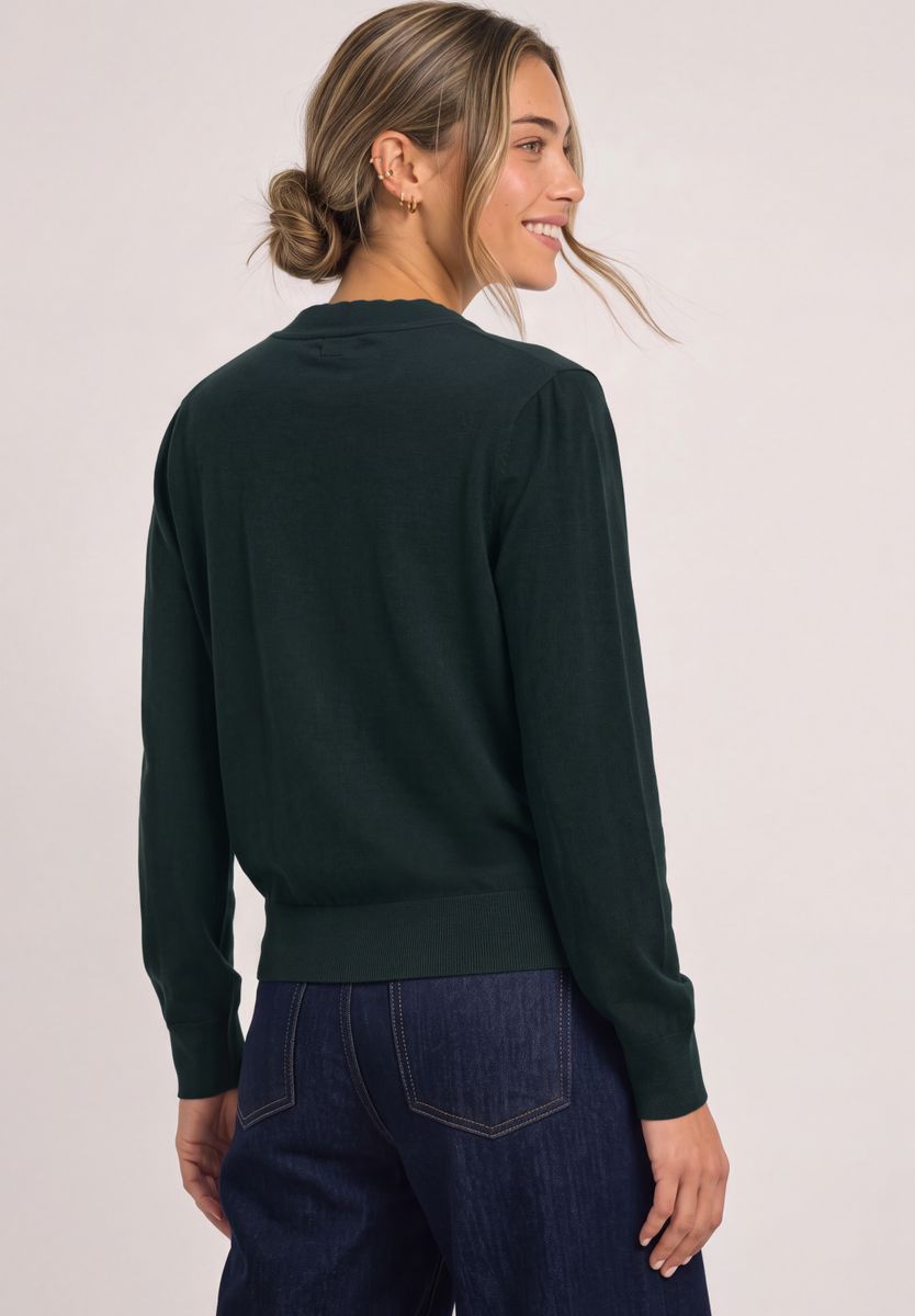 Langarm Pullover mit Turtle Neck und Raffung