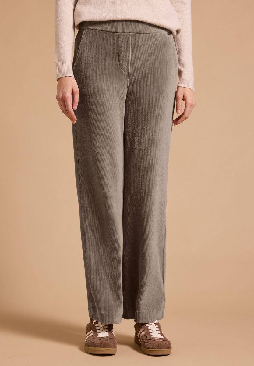 High Waist Straight Leg Hose im Loose Fit