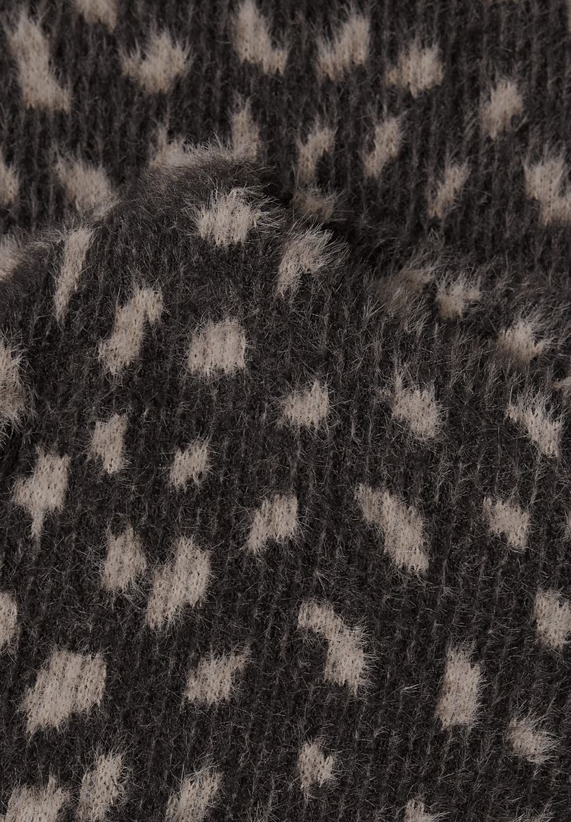 Langarm Shirt mit Turtle Neck und Muster