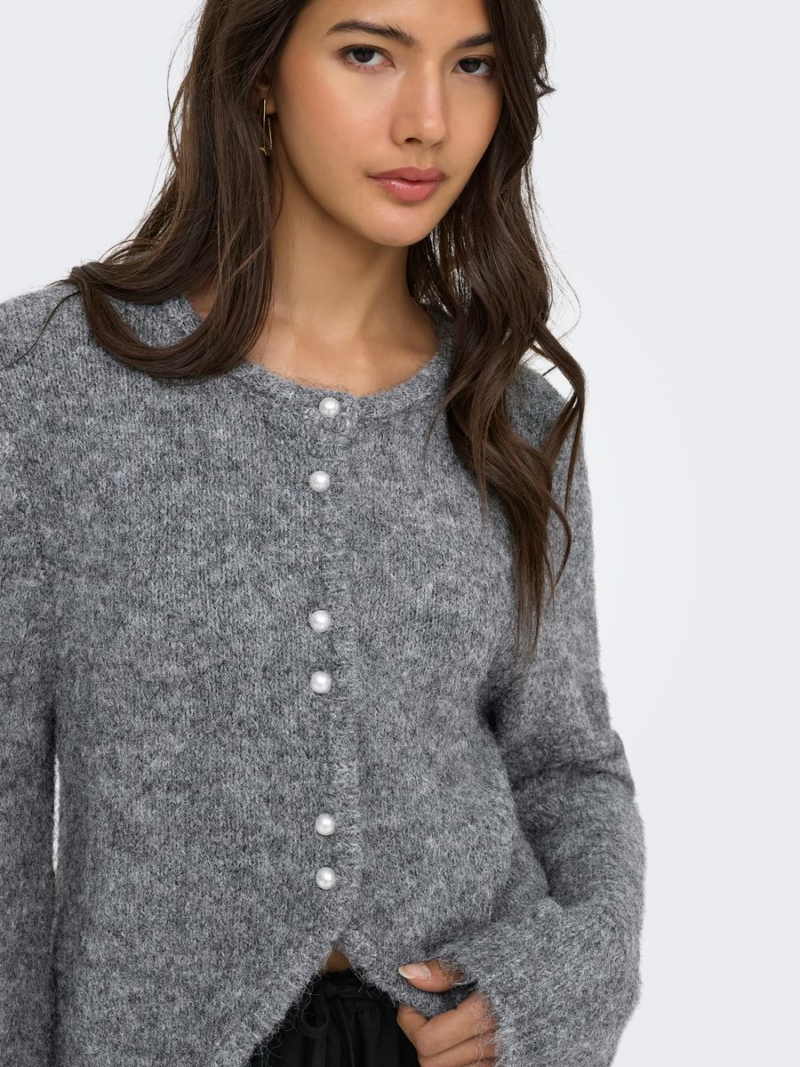 ONLZAGGIE LS BUTTON CARDI CC KNT